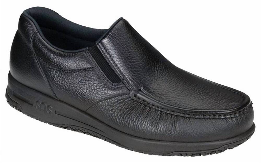 NEW SAS men's navigator non slip loafer in black